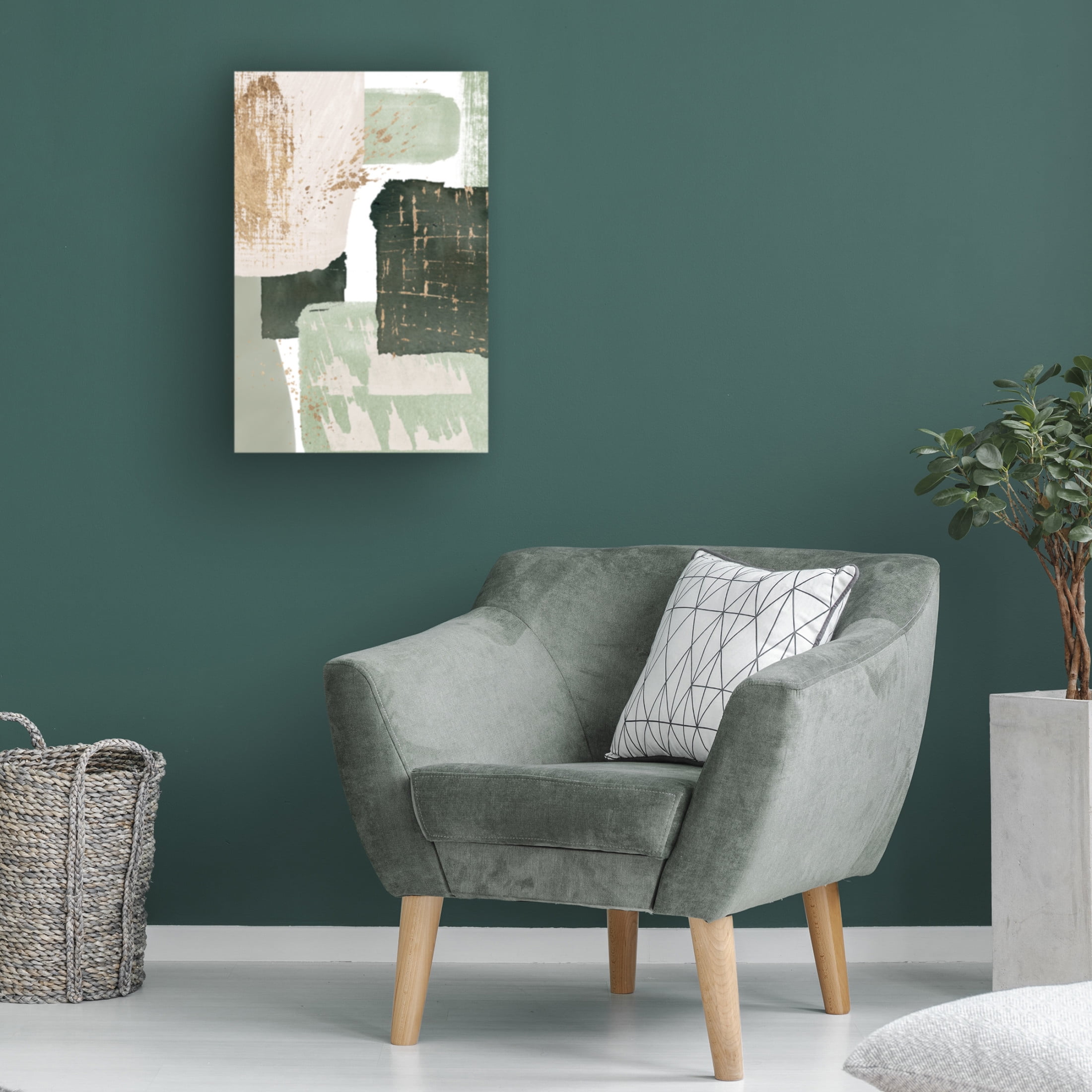 Trademark Fine Art Sally Ann Moss Green of Curiosity 3 Canvas Wall Art