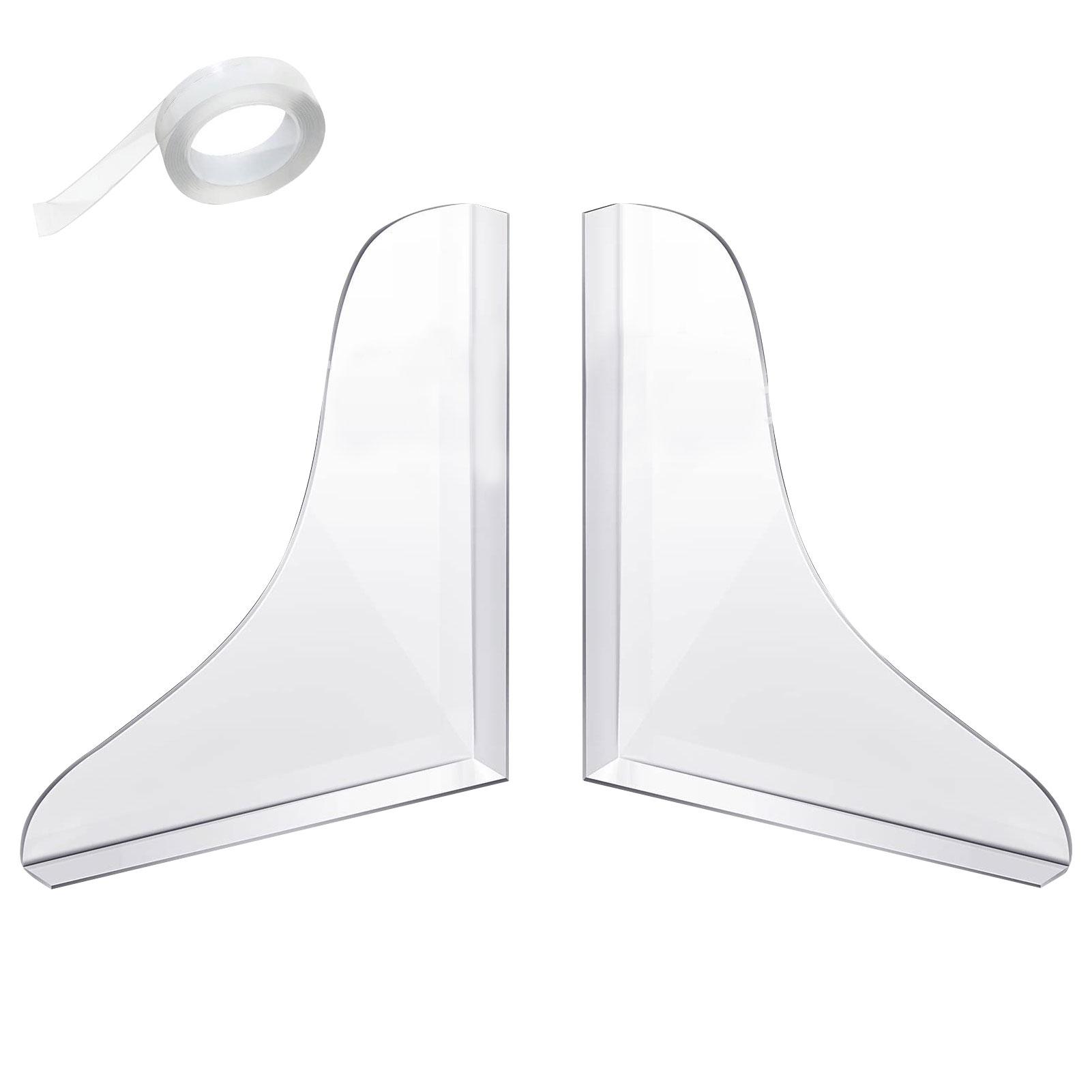 Shower Splash Guard 2PCS SelfAdhesive Transparent Shower Water Guard