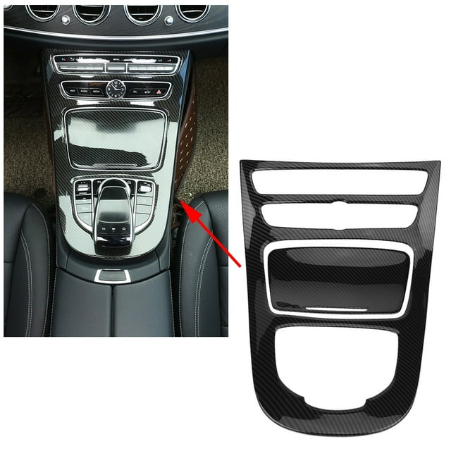 Center Control Gear Panel, ABS Carbon Fiber Style Gear Cover For Car Accessory