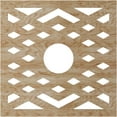thumbnail image 4 of 24"OD x 6 1/4"ID x 1/4"T Chevron Wood Fretwork Pierced Ceiling Medallion, Red Oak, 4 of 16