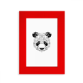 thumbnail image 1 of Pièces Art Panda Herbivores Gras Belle Image Affichage Art Cadre Photo Rouge, 1 of 4