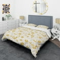 thumbnail image 3 of Designart 'Retro Handdrawn Poppies III' Mid-Century Modern Duvet Cover Set, 3 of 4