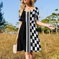 thumbnail image 2 of 2024 Stylish black and white ska inspired Dress Elegant gown elegant evening dresses for women Women dresses summer, 2 of 6