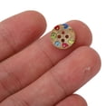 thumbnail image 3 of Botones de Madera ANGGREK Coloridos 100 Uds Redondos para Manualidades DIY, 3 of 8