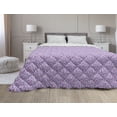 thumbnail image 1 of Mosaic Down Alternative Comforter, Polygonal Art Modern Times Layout in Minimalistic Colors, Microfiber Quilt for All Season, 5 Sizes, Yellow Charcoal Grey, by Ambesonne, 1 of 3