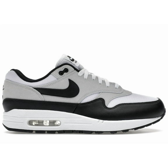 Nike Men's Air Max 1 Essential White Pure Platinum Black Running Shoes, from StockX