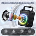 thumbnail image 4 of Máquina de karaoke portátil Famiresang Bluetooth con 2 micrófonos, 4 of 7