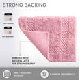 thumbnail image 3 of Home Weavers Classy Bathmat 100% Cotton Tufted Bath Rug, Extra Soft and Absorbent Bath Rugs, Bath Carpet, Machine Wash, bath rug for Bathroom, 17"x24" Rectangle, Pink, 3 of 10