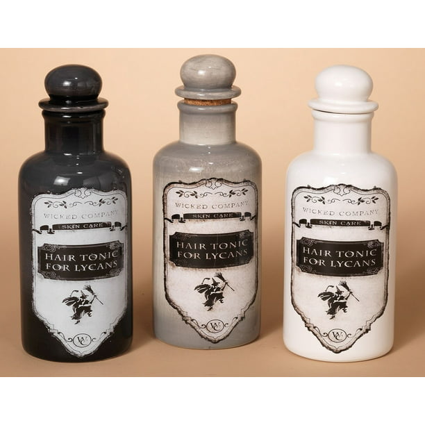 of 3 Witch Medicine Dolomite Bottles Lycan Hair Potion Halloween - Walmart.com