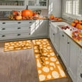 thumbnail image 4 of Fall Kitchen Rugs, Fall Decorations for Home Fall Kitchen Mats Set of 2, Non-Slip Backing Autumn Pumpkin Floor Mat, Fall Decor Harvest Thanksgiving Decor Holiday Rug 17"x47.2"+17"x30", 4 of 6