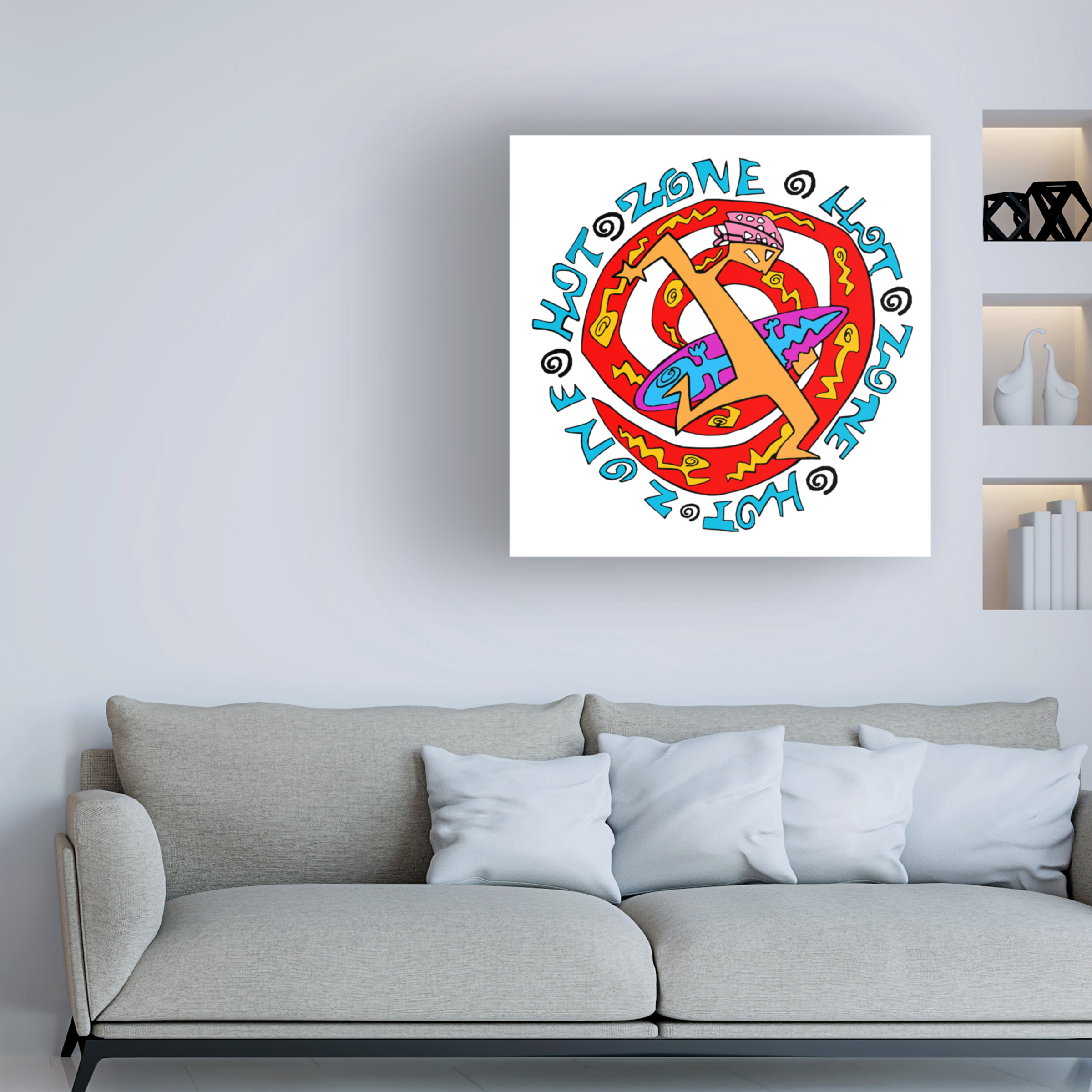Trademark Fine Art 'Hot Zone' Canvas Art by Miguel Balbas