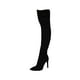 thumbnail image 5 of Botas por encima de la rodilla para mujer, botas casuales de tacón alto, largas, para bodas, uso diario y al aire libre. 39, 5 of 9
