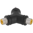 thumbnail image 2 of ACCL 3.5mm Stereo Plug to 2 x RCA Jack Adapter - Triangular, 25 Pack, 2 of 2