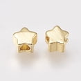 thumbnail image 2 of Brass Beads Star Golden 4x4x2.5mm Hole: 1mm, 2 of 2