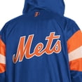 thumbnail image 4 of Men's Pro Player Royal/Orange New York Mets Legacy Lightweight Full-Zip Hooded Jacket, 4 of 4