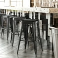thumbnail image 2 of Flash Furniture Cierra 30"H Backless Bar Stool, Black, Set of 4, 2 of 12