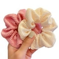 thumbnail image 2 of 7pcs Autumn And Winter Plush Large Intestine Hair Tie Set Furry Scunchies Pack Women Hair Bands Rubber Band For Hair Accessories, 2 of 6