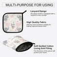 thumbnail image 3 of Yayeee Oven Mitts and Pot Holder Set of 2 Heat Resistant Kitchen Gloves Baking Hot Pad, Cute Elephant, 3 of 5