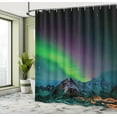 thumbnail image 5 of Ambesonne Nature Shower Curtain, Sky Rocky Hill Wild, 69"Wx70"L, Blue Violet Lime Green, 5 of 5