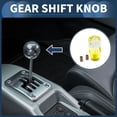thumbnail image 2 of Ofertas Únicas Perilla de Cambio de 10 cm Acrílica para Vehículos Automáticos y Manuales con 2 Adaptadores Amarillo Claro 1 Juego, 2 of 7