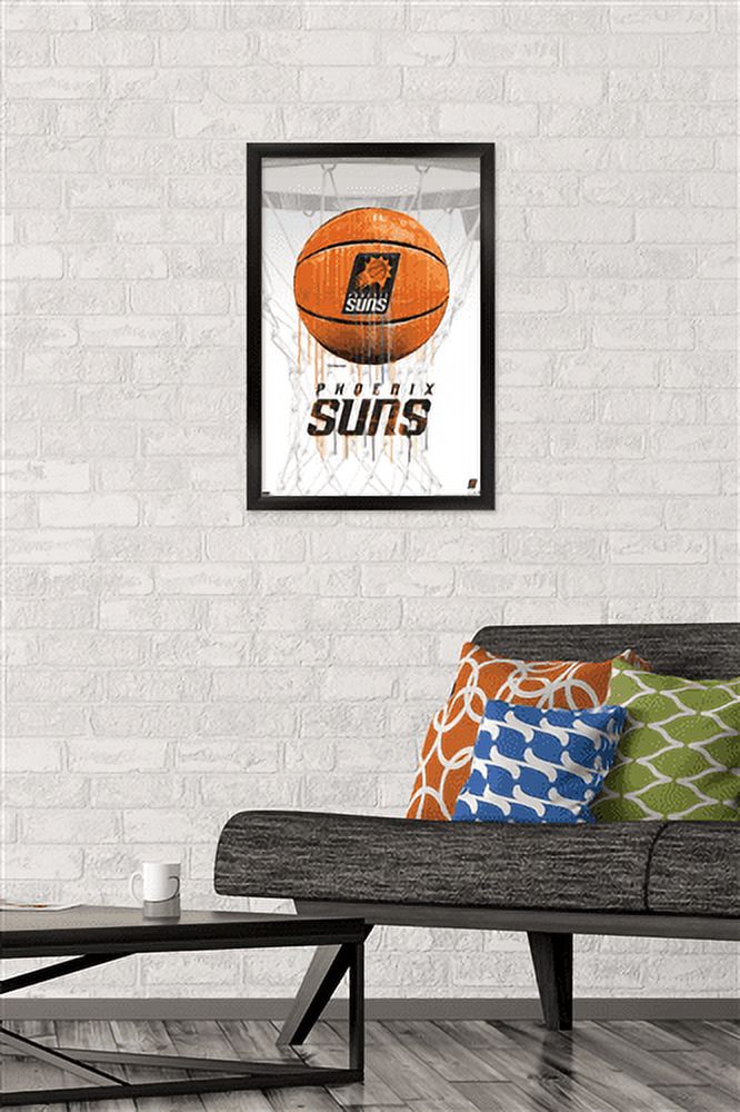 NBA Phoenix Suns - Drip Basketball 21 Wall Poster, 14.725" x 22.375", Framed