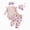 A20-Light Pink, variant on Bodysuit for Baby Girl Fall Outfit Ruffle Ribbed Romper Floral Pants Set