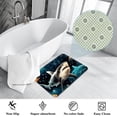 thumbnail image 3 of Shark Modern Polyester Non-Slip Floor Rug Office Mat, Machine Washable Office Rugs, 3 of 6