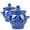 Flower Blue 2 pcs, variant on Borisovskaya Keramika Clay Baking Pot with Lid Set of 4 pcs 22 fl oz (650 ml) Ramekin with Lid Handmade Oven Cooking Pots Natural Red Clay Pot Clay Cookware Stoneware Bean Pots, Beige