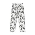 thumbnail image 2 of Vsdgher Retro Rooster Print Mens Pajama Pants Sleep & Lounge Pants, PJ Bottoms With elastic waistb and Pockets, 2 of 5