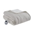 thumbnail image 4 of OLLIIX Fleece to Sherpa Heated Electric Blanket, Tan, Full, 4 of 9