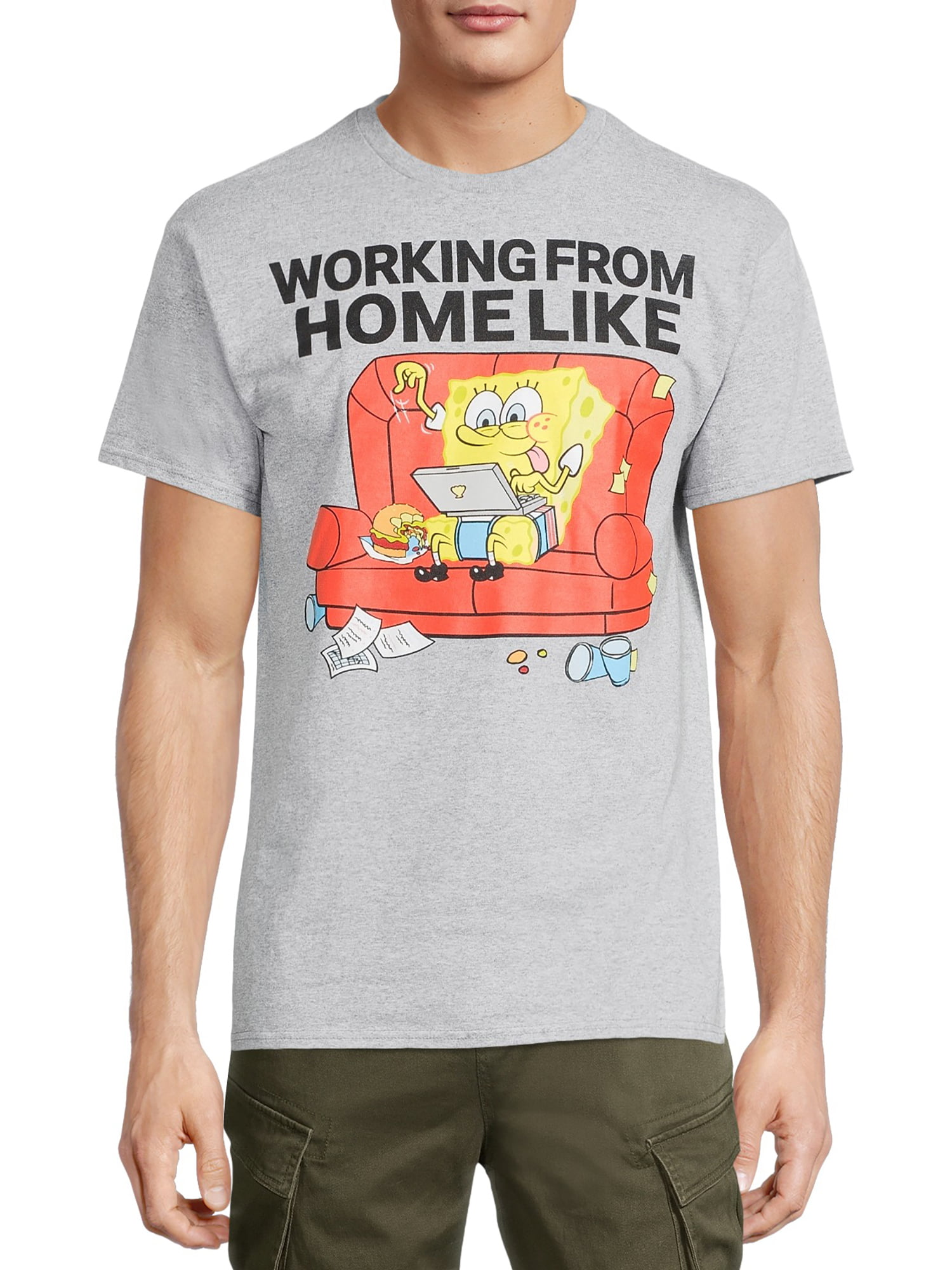 LASYLY Spongebob Boys Girls Cool Pattern T-Shirt Teen Kid Short Sleeve Pullover Tees