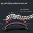 thumbnail image 4 of Back Stretcher Back Stretching Device  Multi-Level Back Massager Pain Relief for Back Herniated Disc  Scoliosis  Multi-Level Back Extension Lumbar Support   Lumbar Orthotics, 4 of 11