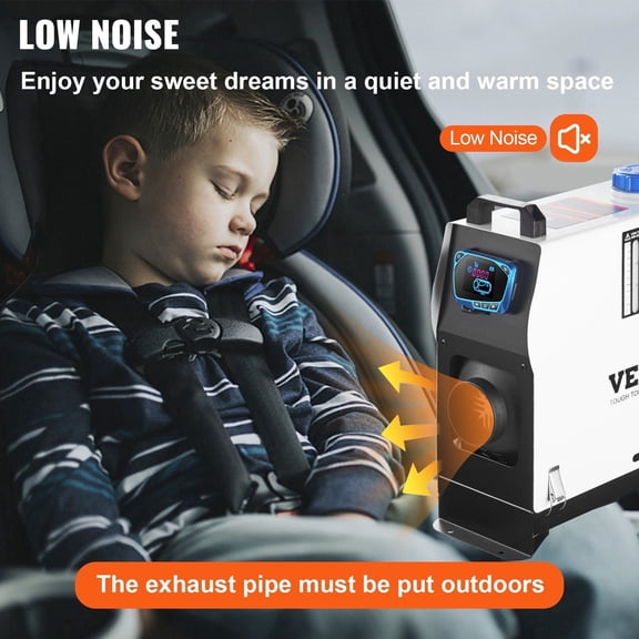 Fast Heating 8KW Diesel Air Heater 12V, All-in-One Design with LCD Remote for RV Caravan Boat Truck