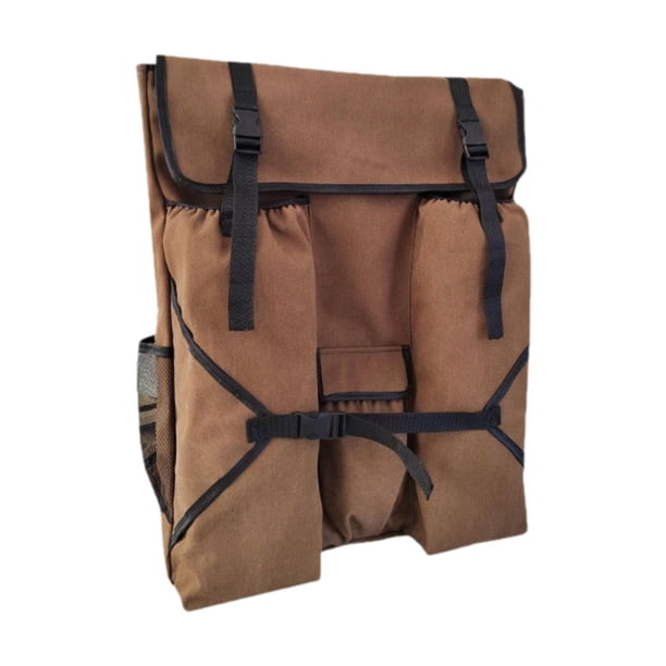 Estuche para ilustraciones artísticas, bolsa para bloc de dibujo, mochila organizadora de viaje portátil de lona para Marrón