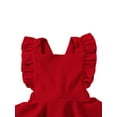 thumbnail image 3 of BemeyourBBs Toddler Baby Girls Corduroy Dress Vintage Infant Christmas Skirt Holiday Dress Ruffled Casual Dress Summer Fall Winter Spring Outfit Baby Essantials Clothes, 3 of 7
