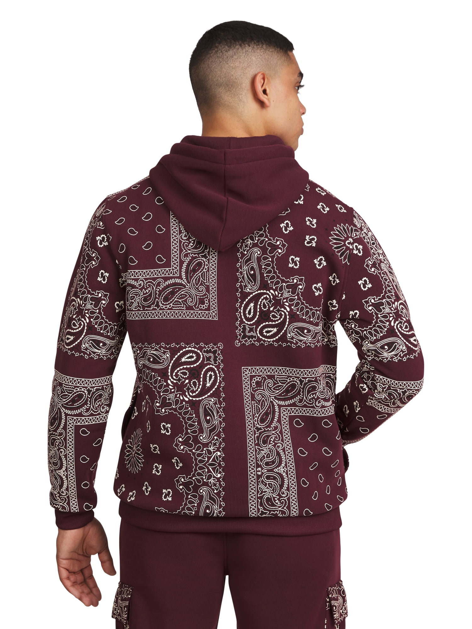 Dogg Supply by Snoop Dogg Men's and Women's Paisley Long Sleeve Pullover Hoodie.