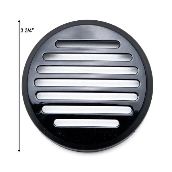 Krator 3.5 Round Horn Black Horn Cover For Honda Motorcycle Cruisers Shadow Sabre Motorcycle Cruiser Round Horn Black Horn Cover