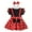 Red, variant on Fesfesfes Baby Clothing Infant Toddler Girls Dots Bow-knot Dress Headband 3pc Outfit Set