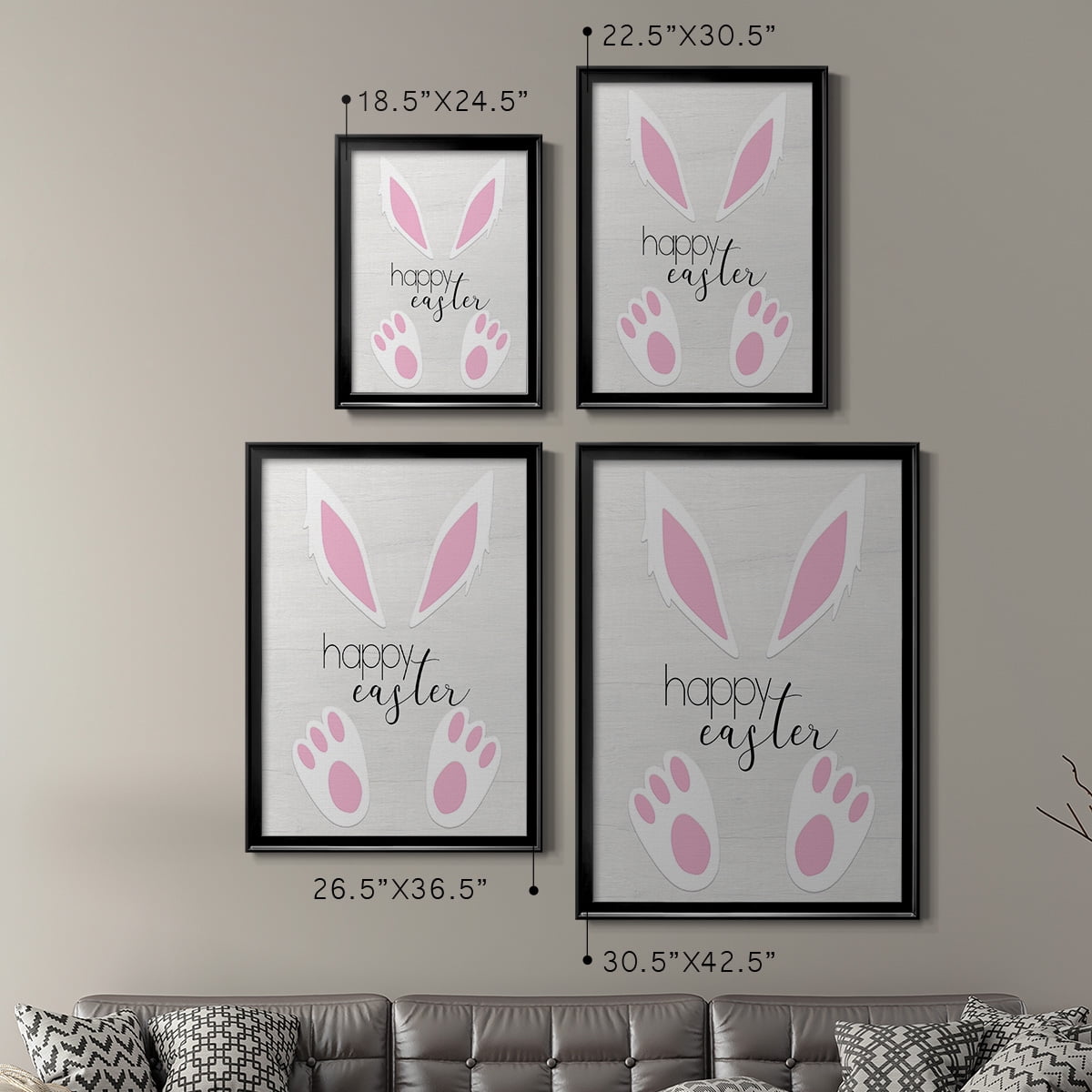 Happy Easter Premium Framed Print - Ready to Hang