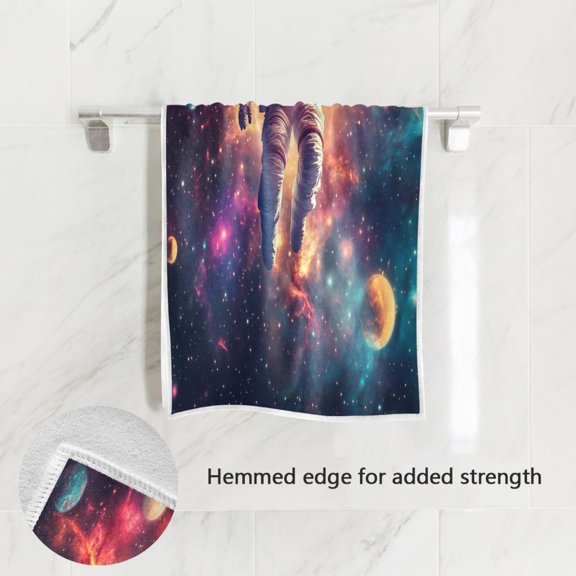 BZSMCE Bath Towel 30 X 15 in Soft Towel Astronaut Pattern Design Pattern