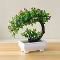 thumbnail image 6 of Farfi Artificial Plant Realistic Everlasting Plastic Lifelike Potted Flower Decor for Home (Type 2), 6 of 13