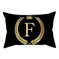 thumbnail image 2 of Ludlz 30x50cm Alphabet Crown Throw Pillow Case Cushion Cover Sofa Bed Car Decoration, 2 of 8