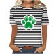 thumbnail image 1 of Camisetas Casuales de Mujer Nueva Moda Impresa Cuello Tripulado Manga Corta, Top Ligero para Diario Y Fiesta, 1 of 4