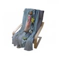 thumbnail image 4 of Mermaid Soft Flannel Fleece Throw Blanket, Woman Underwater Themed Make up Hairstyle Starfishes Seashells Fishes Bubbles, Cozy Plush for Indoor and Outdoor Use, 70" x 90", Multicolor, by Ambesonne, 4 of 6