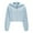 11-Light Blue, variant on ,Loose Fit Cropped Sweatshirts for Women,Womens Plus Size Crew Neck Casual Trendy Long Sleeve Solid Pullover Blue M