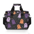 thumbnail image 7 of FORMRS Insulated Cooler Bag 24 Cans Capacity Soft Leakproof Lunch Box with Side Pockets, Halloween Orange Ghosts, 7 of 7