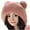Pink, variant on Fgnfyis Womens Winter Pompom Hat Knit Earflap Hat Warm Hat Cap Outdoor Ski Cap Bomber Hats White