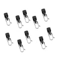 thumbnail image 1 of 10 Packs Down Solo Sea Fishing Clips Locking Lock Removers Black, 1 of 6