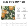 thumbnail image 5 of ONETECH Throw Pillow Cover Yellow Blossom with Orange Fruits Flowers and Leaves on Light Green Vintage Botanic Decorative Pillow Case Home Decor Square Pillowcase, 5 of 5
