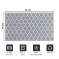 thumbnail image 5 of Gray Geometric Quatrefoil Pattern Door Rugs,Washable Non Slip Door Mats Indoor,Decorative Door Mats,Entry Mat Indoor for Entrance,Bedroom,Kitchen,Bathroom,17"x30", 5 of 6